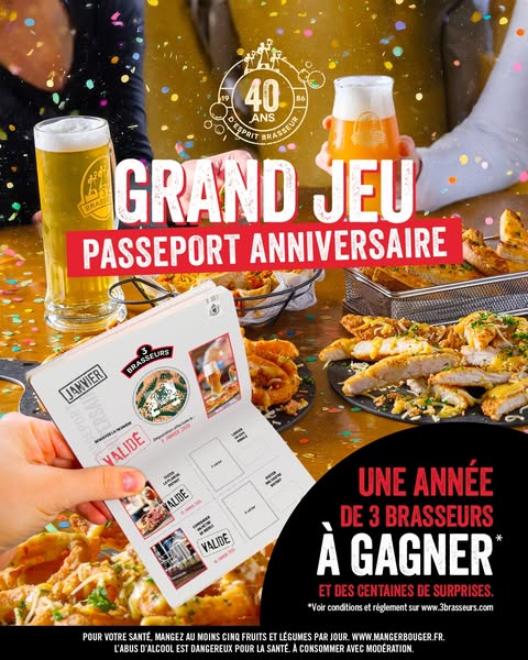 3 BRASSEURS FRANCE